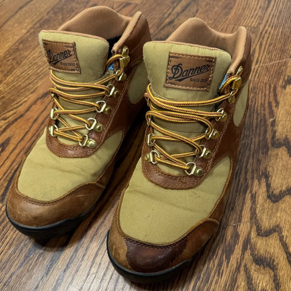 Danner Jag Brown Leather Hiking Boots Waterproof Womens Size 7.5